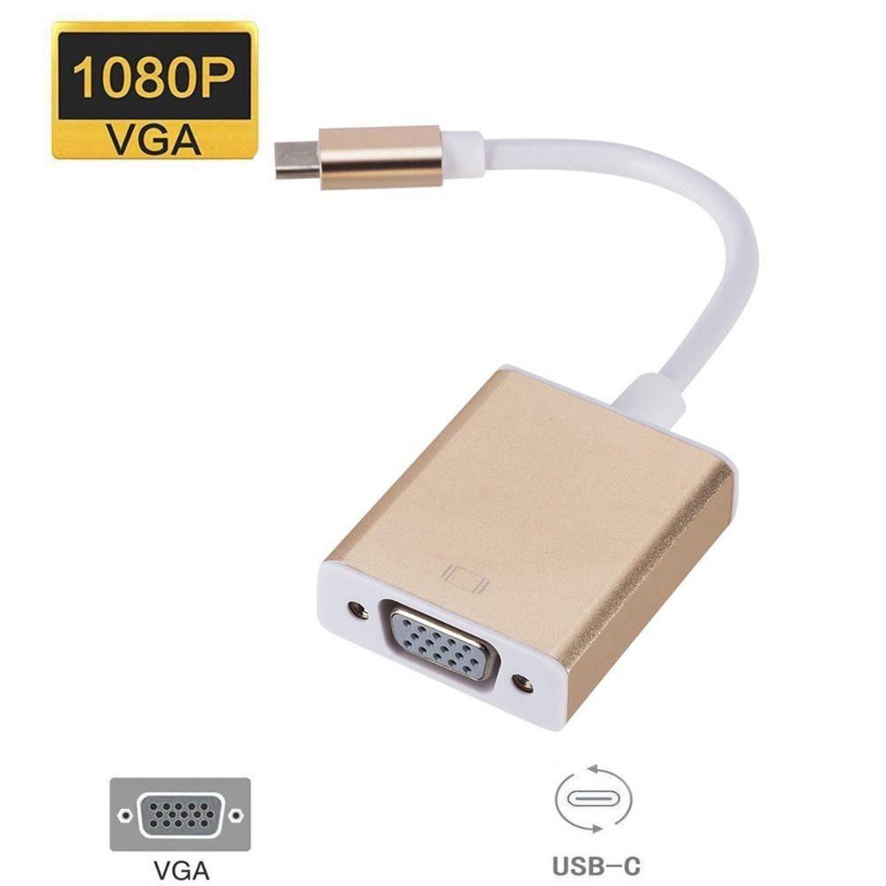 Cáp NốI Type C Sang VGA 3.1 24pin Mini 10Gbps Chuyên DụNg Cho MáY TíNh BảNg / MáY ChiếU / TV