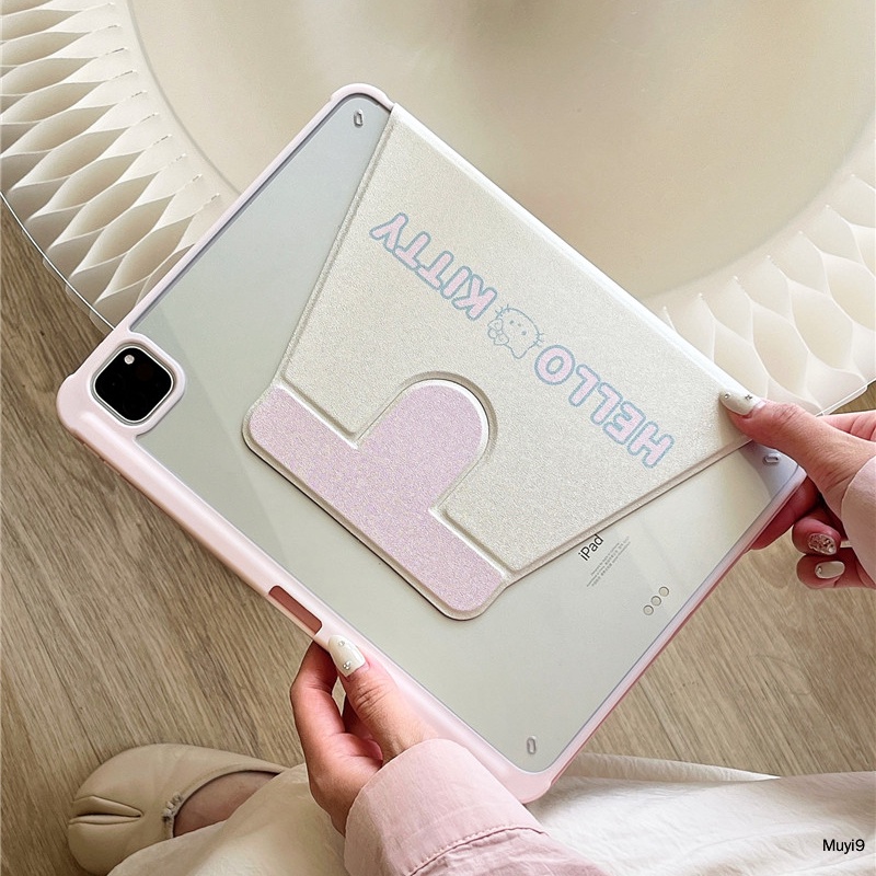 Ốp Máy Tính Bảng Họa Tiết Hello Kitty Cho Ipad 10.2 10Th Mini 6 9.7 Air 4 / 5 Pro 11 / 12.9 Ipad Gen 9