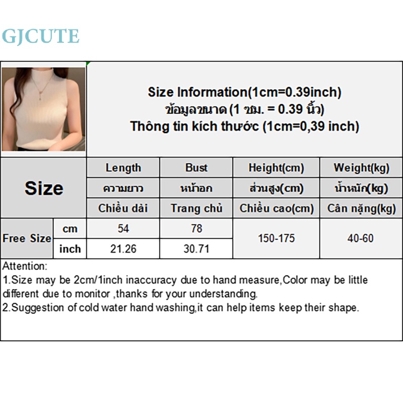 Áo Dệt Kim Sát Nách Cổ Lọ Màu Trơn Thời Trang Mùa Hè Cho Nữ