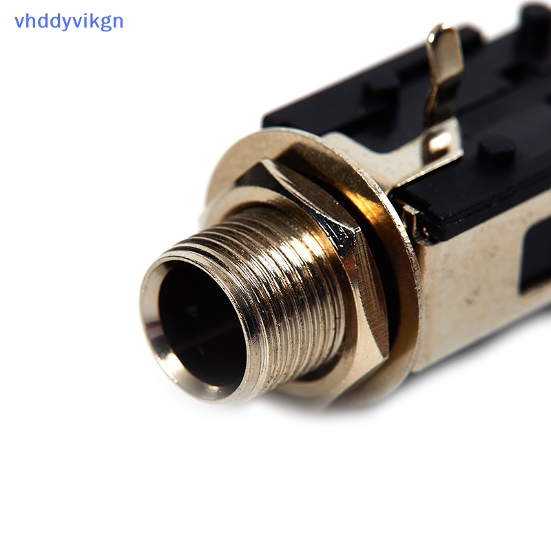 Set 2 Đầu Nối Jack Cắm Âm Thanh 6.35mm 1 / 4 2Pin Chuyên Dụng