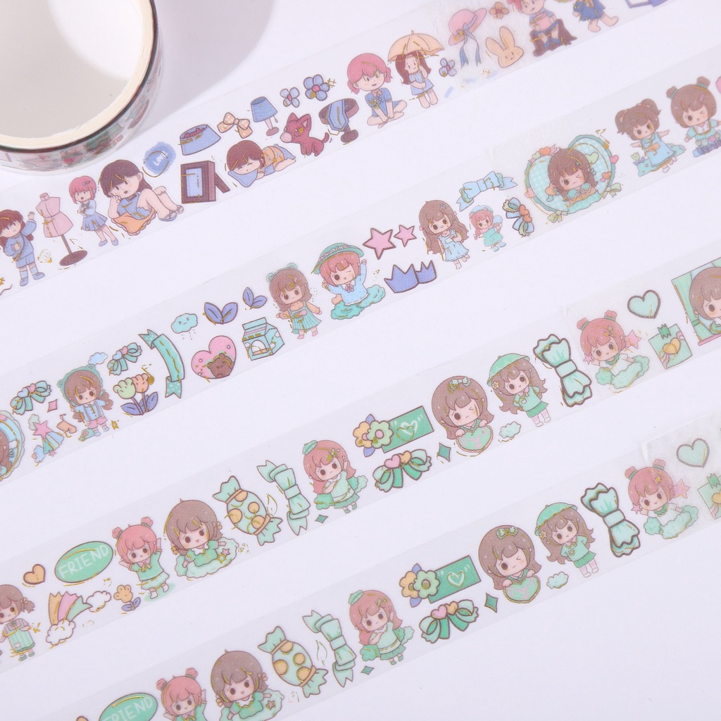 Miếng Dán pet Trong Suốt Họa Tiết Hoạt Hình Dễ Thương diy TZ049