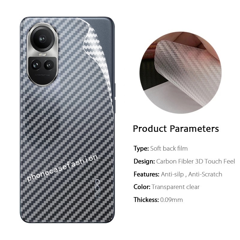 Miếng Phim Dán Bảo Vệ Mặt Sau Điện Thoại oppo reno 10 pro Plus + reno10 reno10pro 10pro + 5G 2023