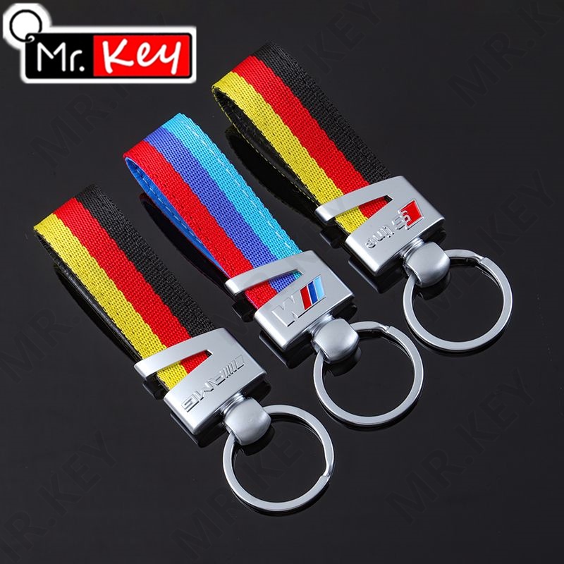 Móc Khóa Dây Nylon Bện Ba Màu Mr.Key Dành Cho Xe Hơi Biểu Diễn Đức