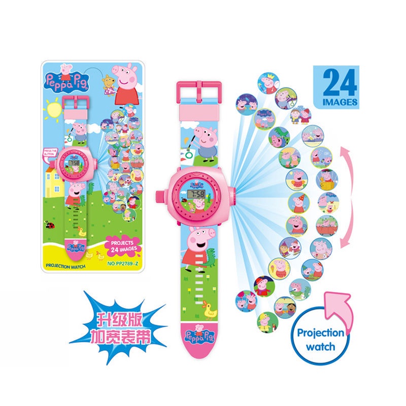 Đồng Hồ Máy Chiếu 2D Hình Hoạt Hình Frozen Mickey Minnie Mouse Spiderman Quà Tặng Sinh Nhật Cho Bé