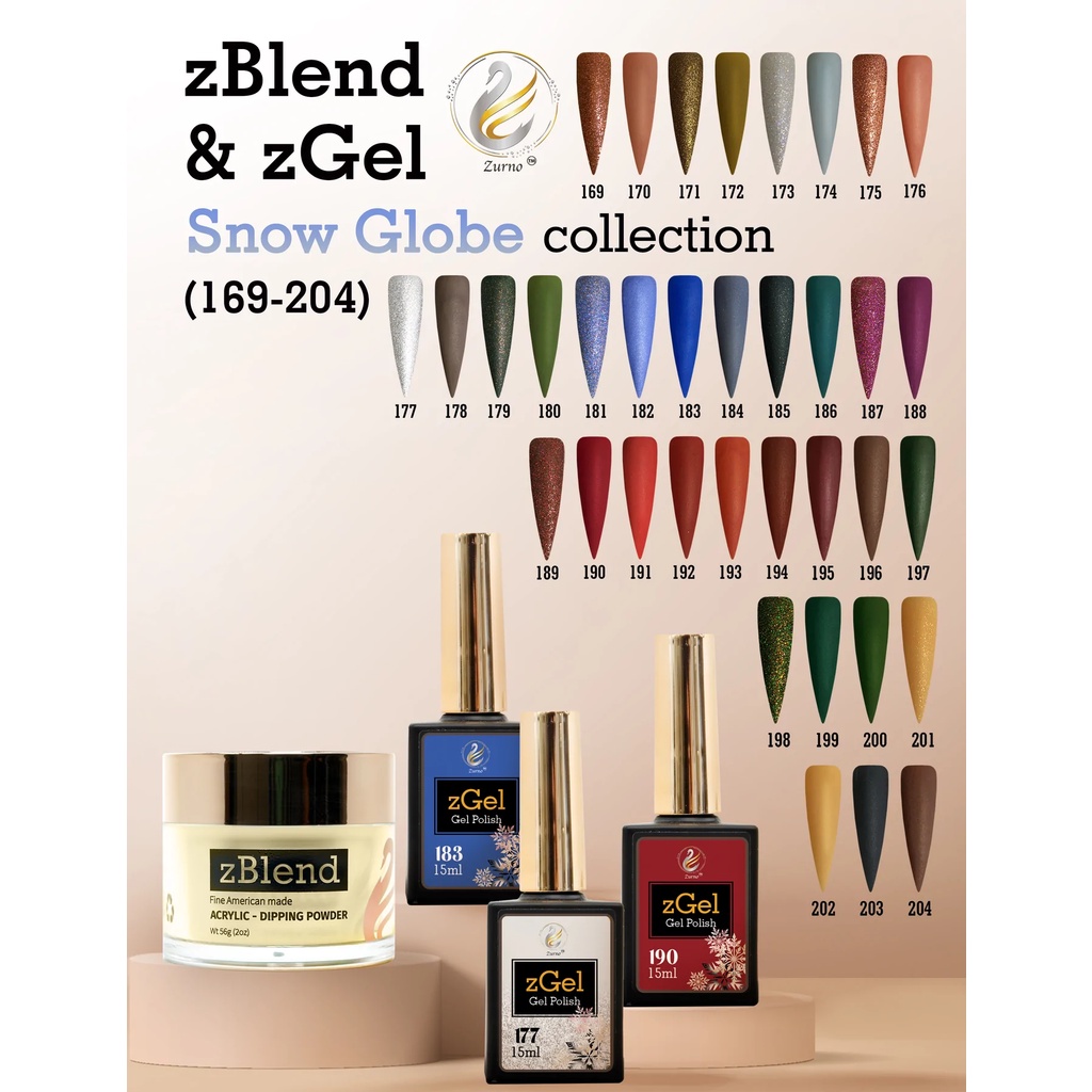 zBlend- Snow Globe Collection #169 -#204 (Individual)- Hủ 1oz