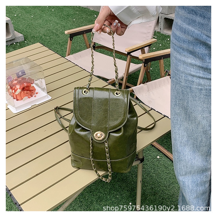 Ba Lô Da Bóng Dung Tích Lớn Phong Cách Hàn Quốc Thời Trang Mùa Hè Cho Nữ