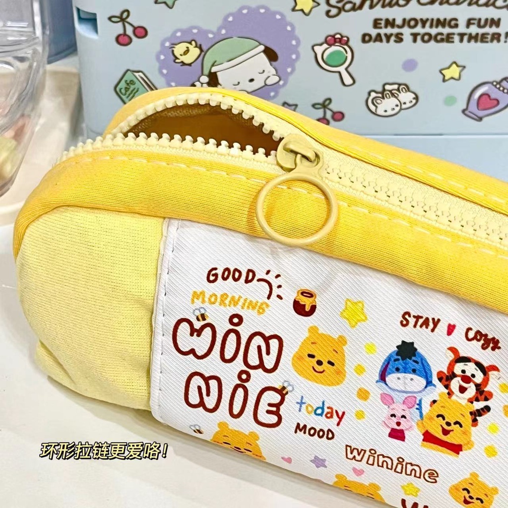 Hộp Bút Cỡ Lớn In Hình Gấu Pooh Disney Phong Cách Mới