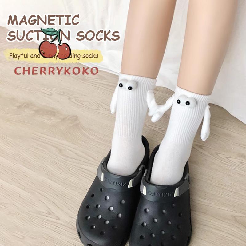 🍒🍒CHERRYKOKO Tất Nam Châm Hình Đôi Mắt Hoạt Hình Xinh Xắn Cho Cặp Đôi
