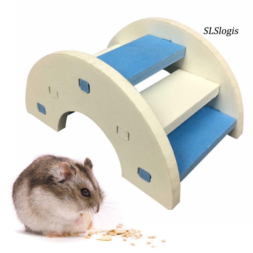 Đồ Chơi Cầu Thang Gắn Chuột Hamster Bằng Nhựa PVC Dễ Thương