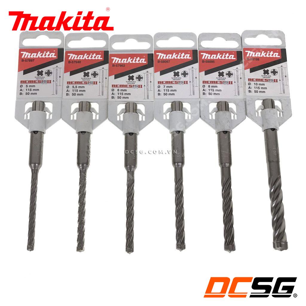 Mũi khoan bê tông Nemesis II chuôi SDS-PLUS 5-10x115mm Makita| DCSG