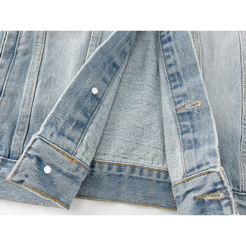 ❤️❤️❤️❤️ Áo Khoác Jean Tay Dài Thêu Họa Tiết Độc Đáo Thời Trang Cho Nam Và Nữ