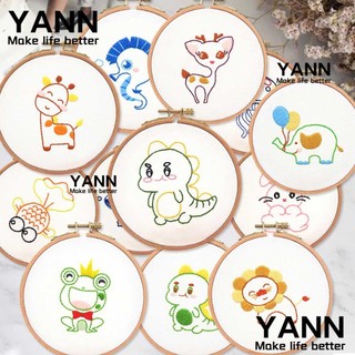 YANN Home Decoration DIY Embroidery Kits Handmade Embroidery Hoop Sewing Craft Kits Punch Needlework Tools For Beginners Bastidor Para Ornament Pakketten Kruissteek Sewing Accessories Needle Thread