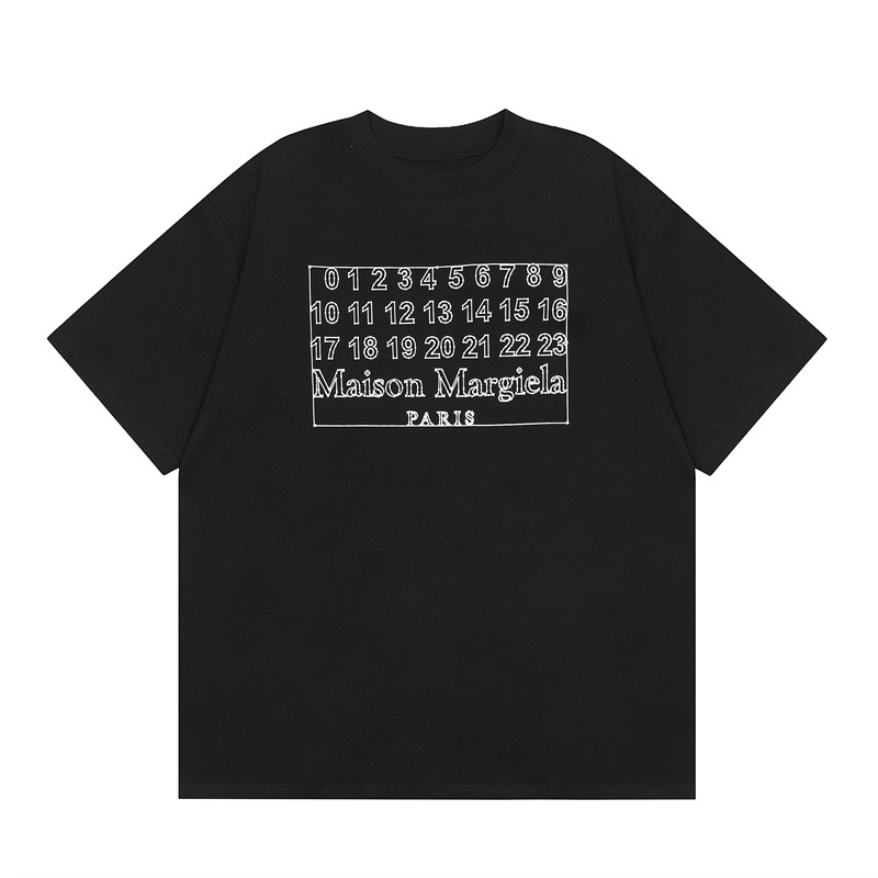 Áo Thun Cotton Tay Ngắn Dáng Rộng In Hình MAISON MARGIELA Kỹ Thuật Số Thời Trang Unisex