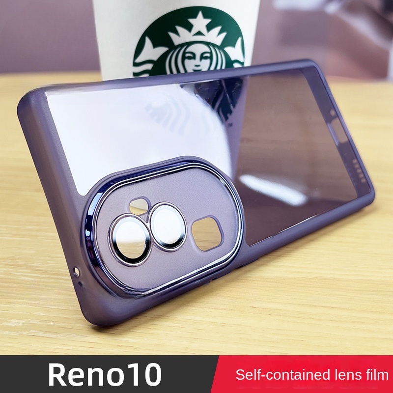 Ốp Điện Thoại TPU Trong Suốt Nhiều Màu Sang Trọng Chống Bám Vân Tay Cho OPPO Reno 10 Pro Plus 8T 4G 5G A78 A58 4G 5G