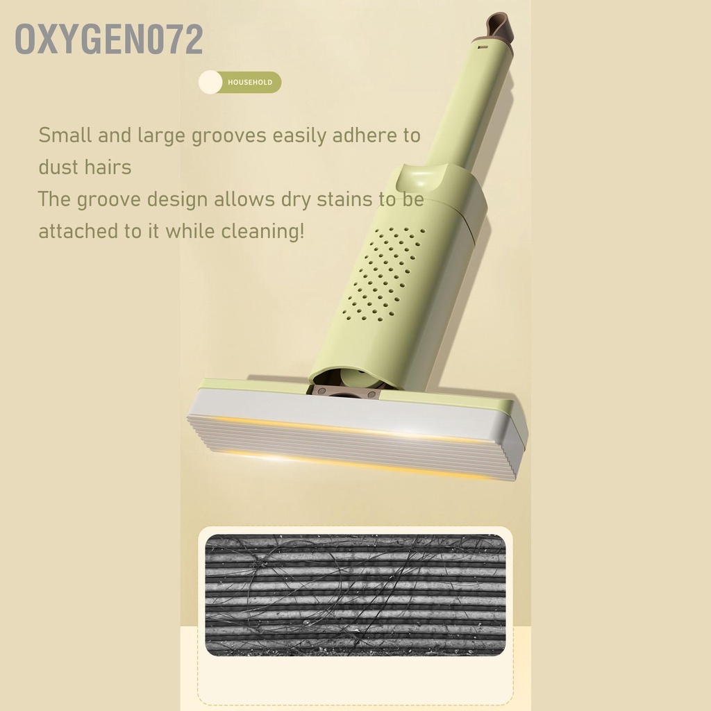 Cây lau kính tự vắt mini gấp gọn - Cây Lau Nhà Mini - Màu Xanh Thấm Nước Mạnh Cho Bếp Phòng Tắm Xe Hơi - Oxygen072