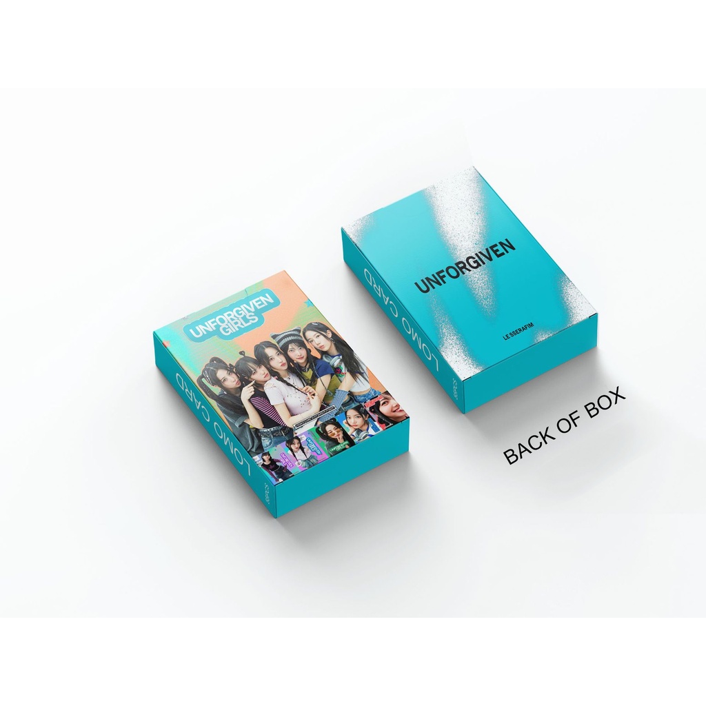 Set 55 Tấm Ảnh Lomo Card LE SSERAFIM Unforg Given Nhóm Nhạc Kpop