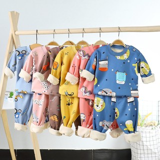 Bộ quần áo giữ nhiệt dày dặn thời trang mùa đông cho bé