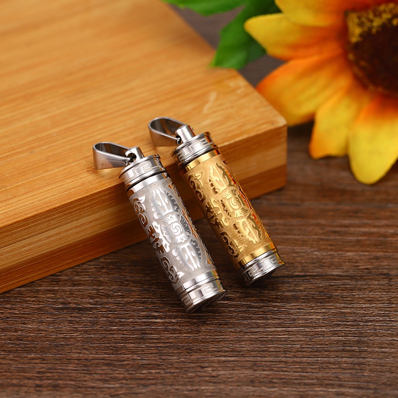 Mặt Dây Chuyền Bằng Thép Titan Sáu Cánh Có Thể Mở Ra Cho Nam Và Nữ