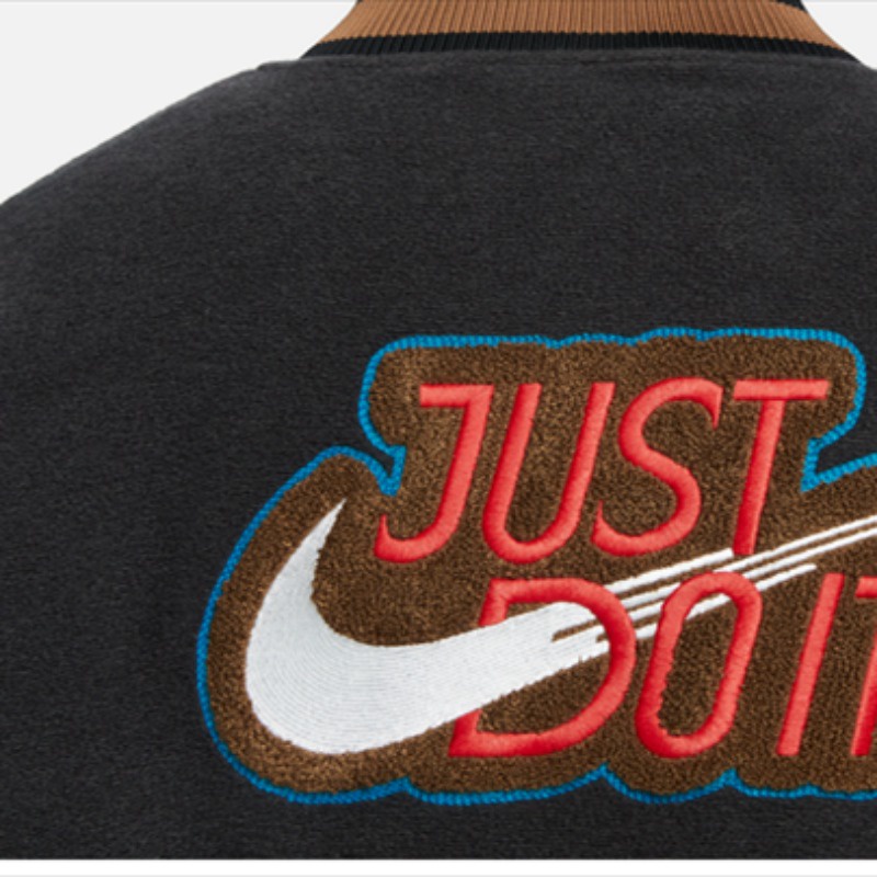 Áo Khoác Bóng Chày Chống Gió Thêu Logo Nike 100% Dày Dặn Thời Trang Mùa Đông Cho Cặp Đôi