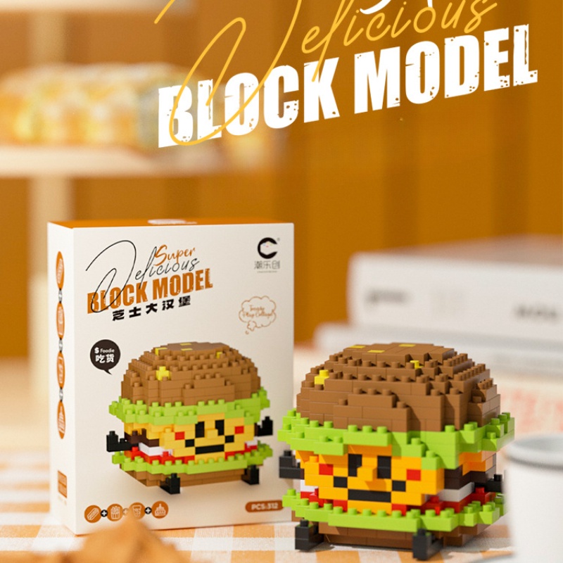 Mô Hình Lắp Ráp Khoai Tây Chiên / Burger Dễ Thương 8921-8932