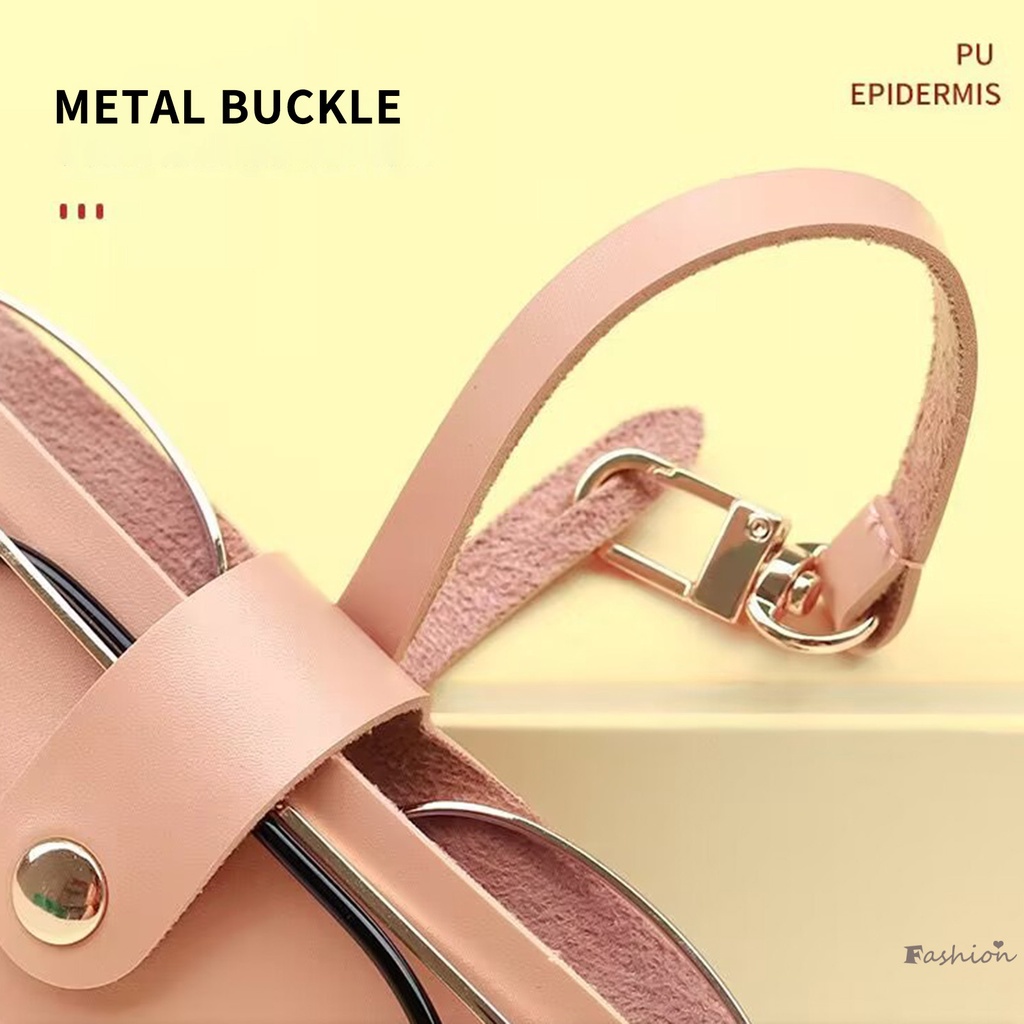 Túi Đựng Mắt Kính Hình Vỏ Sò Mềm Có Dây Treo Giá Đỡ