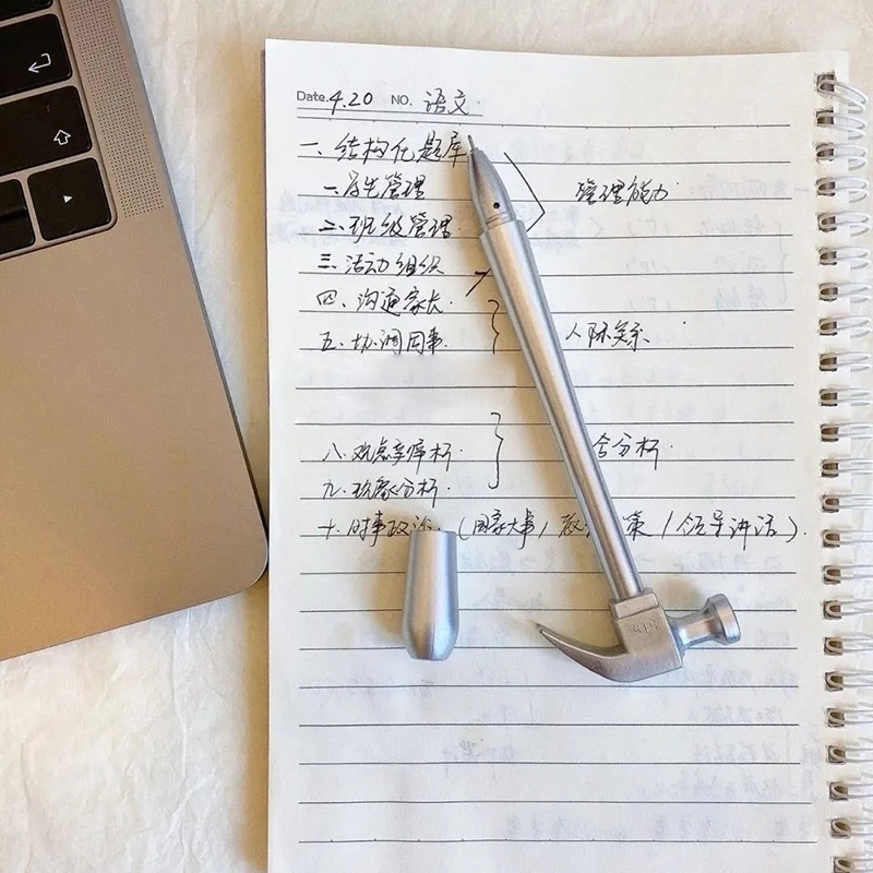 Hình dạng búa sáng tạo bút trung tính búa cá sấu dễ thương sinh viên văn phòng phẩm chữ ký nguồn cung cấp quà tặng