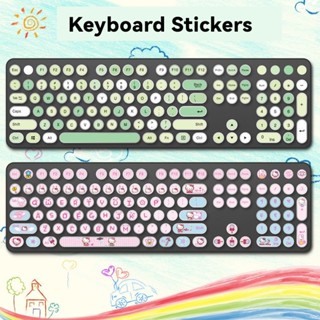 Mạ điện tròn punk key cap sticker bàn phím máy tính để bàn nút phim 104 tính cách chính sáng tạo ajazz ak40s hình dán bàn phím chống xước da cơ thể bàn phím