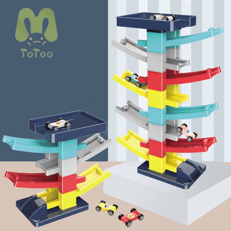 ToToo Bộ Đồ Chơi Lắp Ráp Đường Ray Xe Hơi mini Dành Cho Bé 1-6 Tuổi