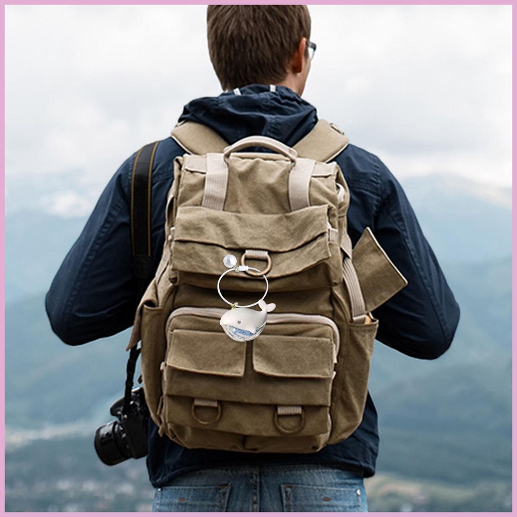 Móc Khóa Hình Cá Voi Màu Trắng Acrylic Dễ Thương