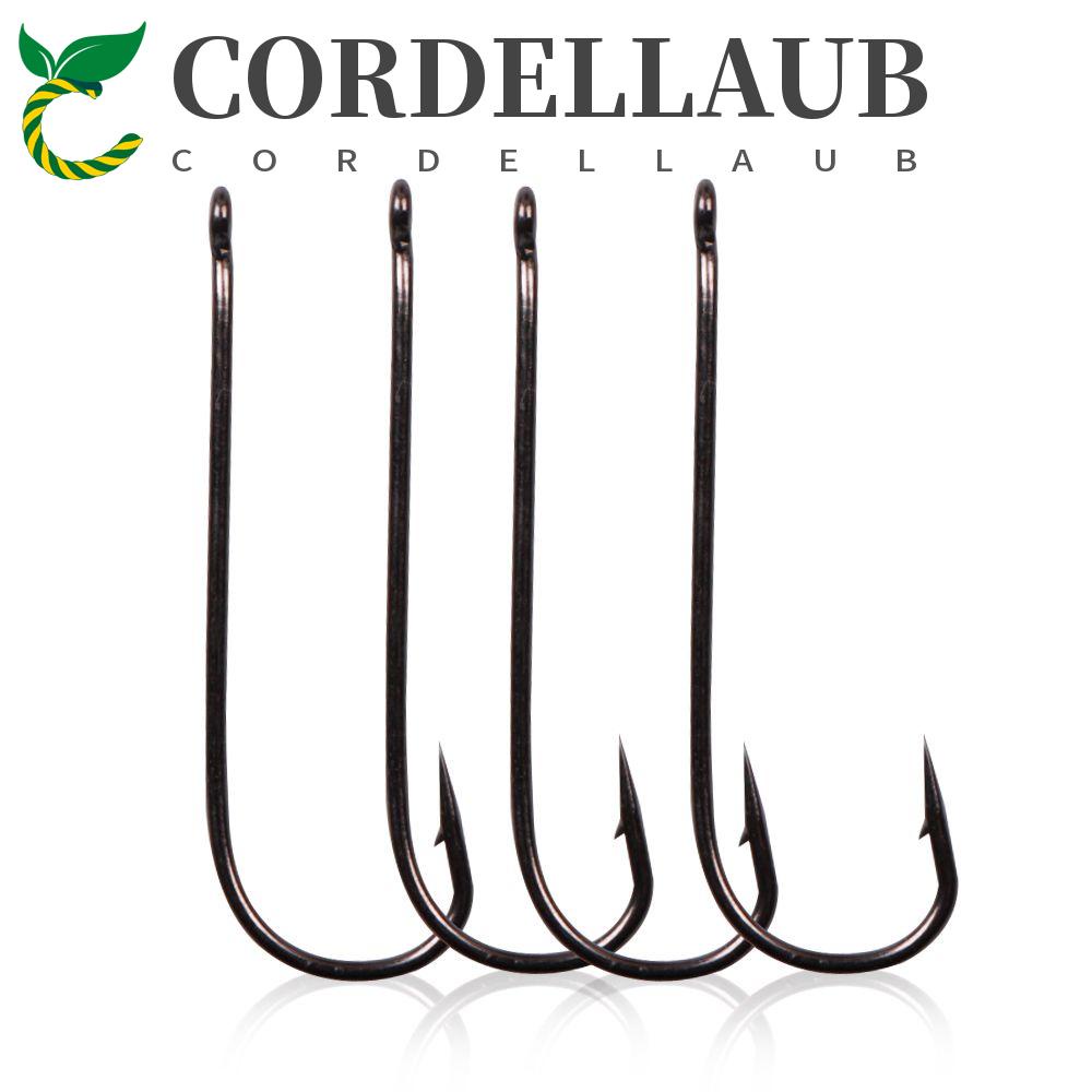 Cordellaub móc câu 30 cái thép carbon cao câu cá biển móc câu cá giải quyết fly phụ kiện câu cá jig hook