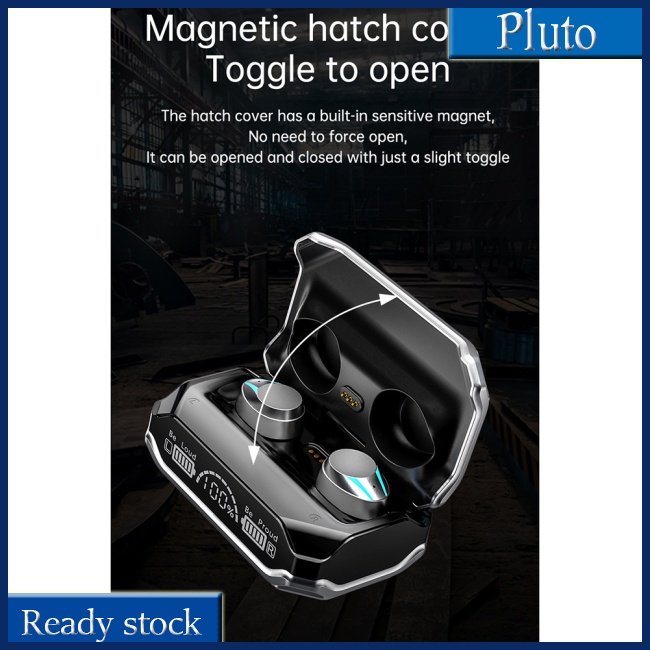 Tai nghe nhét tai không dây m41 mới tai nghe âm thanh nổi in-ear có hộp sạc chống nước chống ồn tai nghe màn hình led