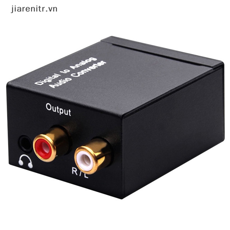 Ji optical coax toslink digital to ana converter rca l / r stereo audio adapter vn
