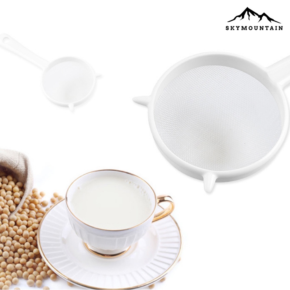Nhà bếp màn hình nhựa cầm tay lưới trà lá bột rây lọc