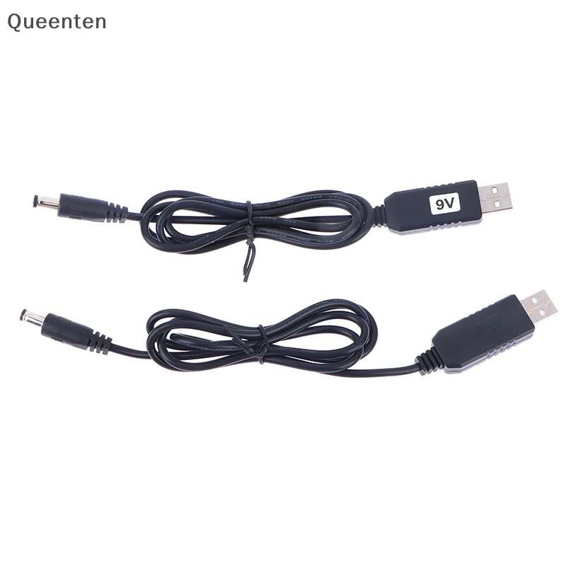 Queenten usb power boost line dc 5v to dc 9v / 12v step up module cáp chuyển đổi usb 2.1x5.5mm male connector qt