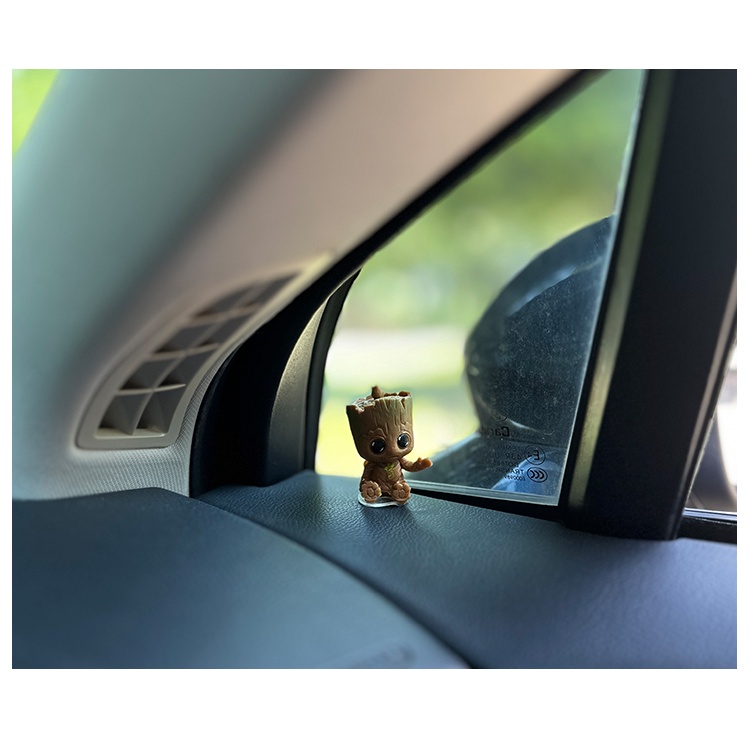 Guardians of the galaxy tree hình groot car center console đồ trang trí phim hoạt hình dễ thương xe búp bê đồ trang trí chữa bệnh xe hơi phụ kiện làm bằng tay