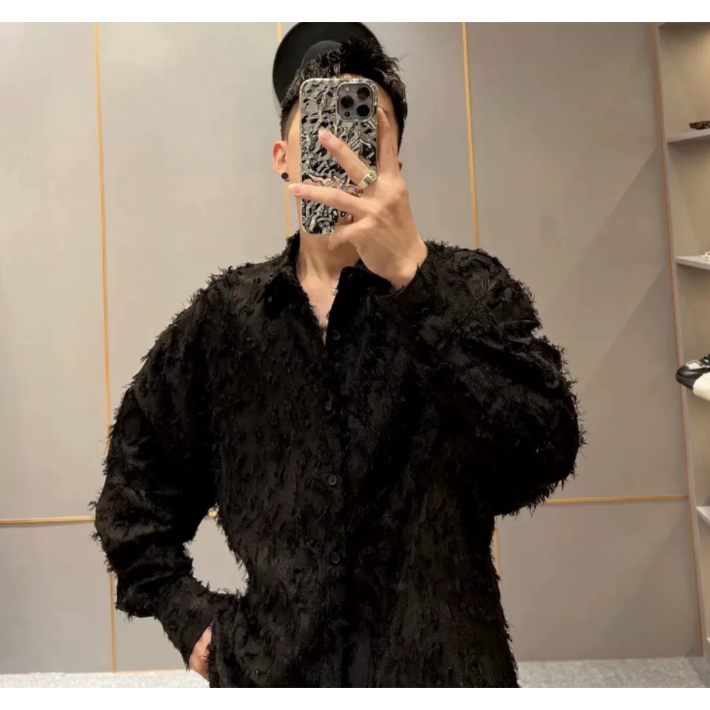 Áo Sơ Mi Nam Dài Tay Phong Cách Hàn Quốc Mới