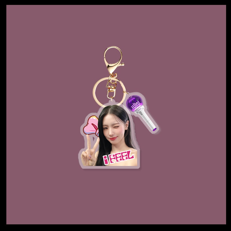 Kpop  i-dle minnie new acrylic keychain key bag mặt dây chuyền