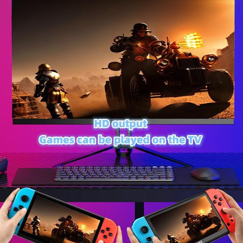 New x80 high-definition 7-inch large-screen handheld game console rocker arcade ps1 simulator hd high-definition output game console two people against ps handheld