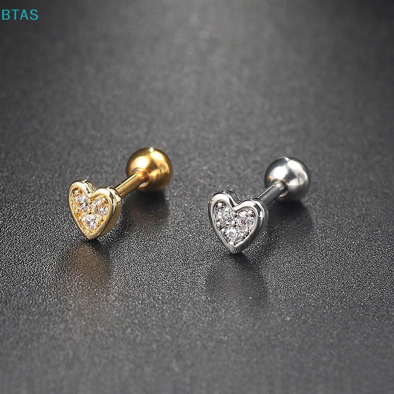 Bt 1 cái sáng tạo hình học zircon tai xương móng tay xoắn ốc stud bông tai cho phụ nữ cô gái bên món quà trang sức tốt mới như