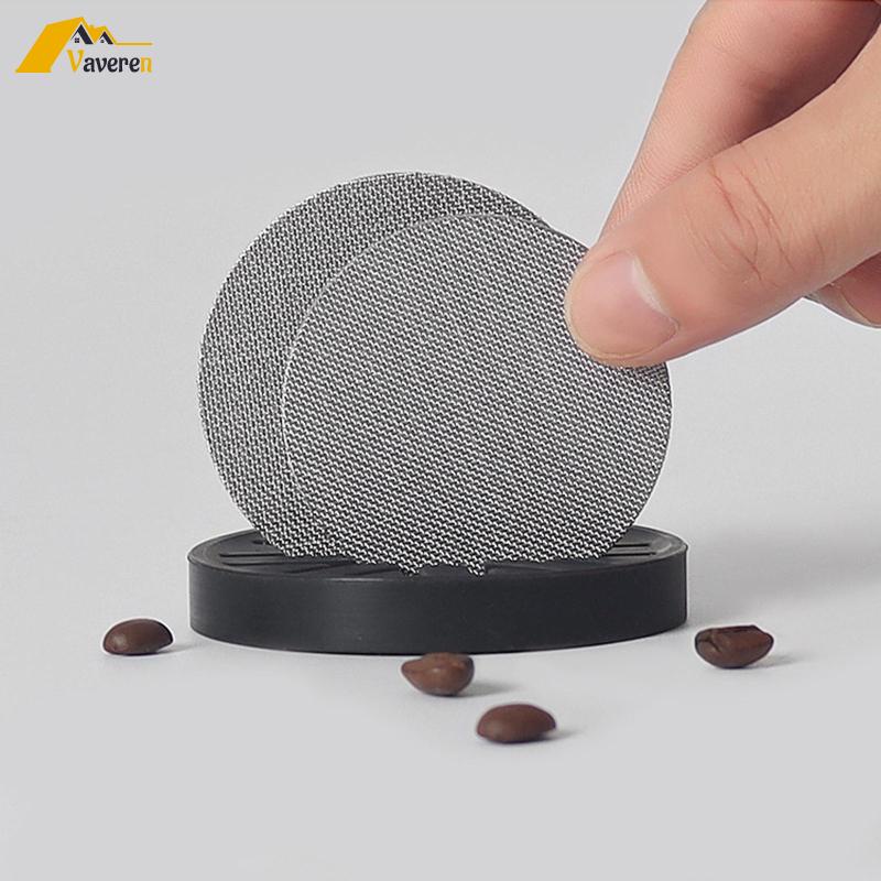 Bộ lọc cà phê silicone giá đỡ puck stand cho máy pha cà phê espresso 58mm 53mm