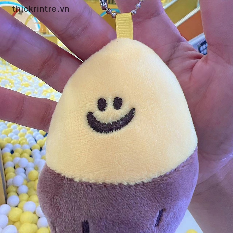 Thi smiley sweet potato keychain mặt dây chuyền hợp thời trang mát mẻ dễ thương sáng tạo búp bê sinh viên cặp đôi đi học u disk car keychain vn