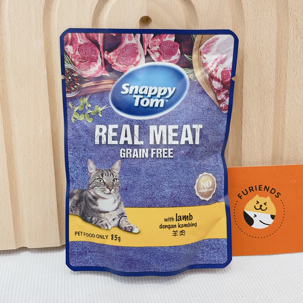 Pate Snappy Tom Gói 85g Real Fish & Real Meat , mèo ăn ngon miệng và tăng cân - Furiends Official Store