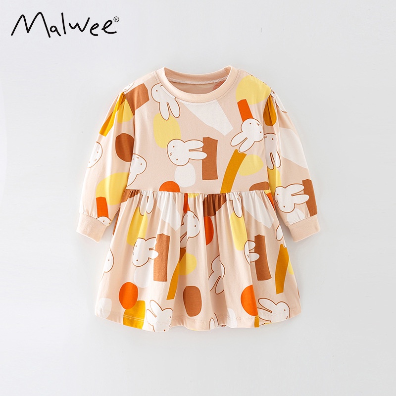 Đầm Công Chúa Tay Dài Phong Cách Âu Mỹ Thời Trang Mùa Thu Mới Cho Bé Gái