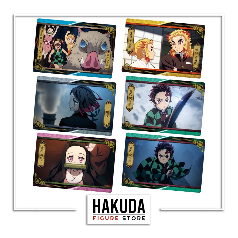 Bánh Xốp Gacha Thẻ Bài Kimetsu no Yaiba Wafer 4 - Chính hãng Bandai Nhật Bản