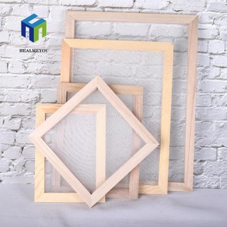 Khung giấy màn hình thủ công bằng gỗ DIY phong cách retro tái sử dụng được làm quà tặng cho trẻ em và người lớn HEALMEYOU