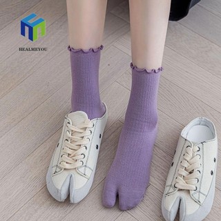 Vớ xỏ hai ngón màu thoáng khí thoải mái thời trang cho nữ