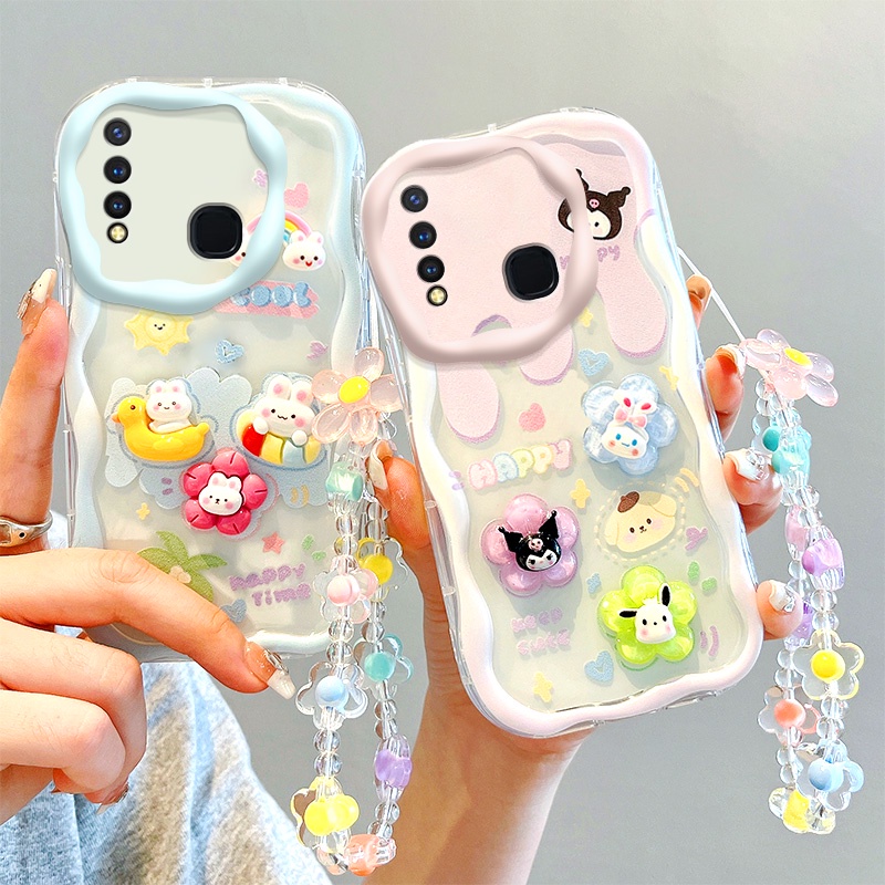 Ốp lưng vivo y19 ốp vivo y19 ốp lưng dễ thương kem cạnh điện thoại hình ba chiều hình búp bê soft case full case nygz