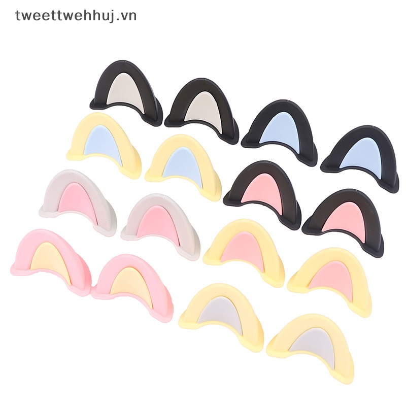 Mũ bảo hiểm xe máy twe 2pc tai mèo phong cách trang trí dễ thương mũ bảo hiểm universal accessorie vn