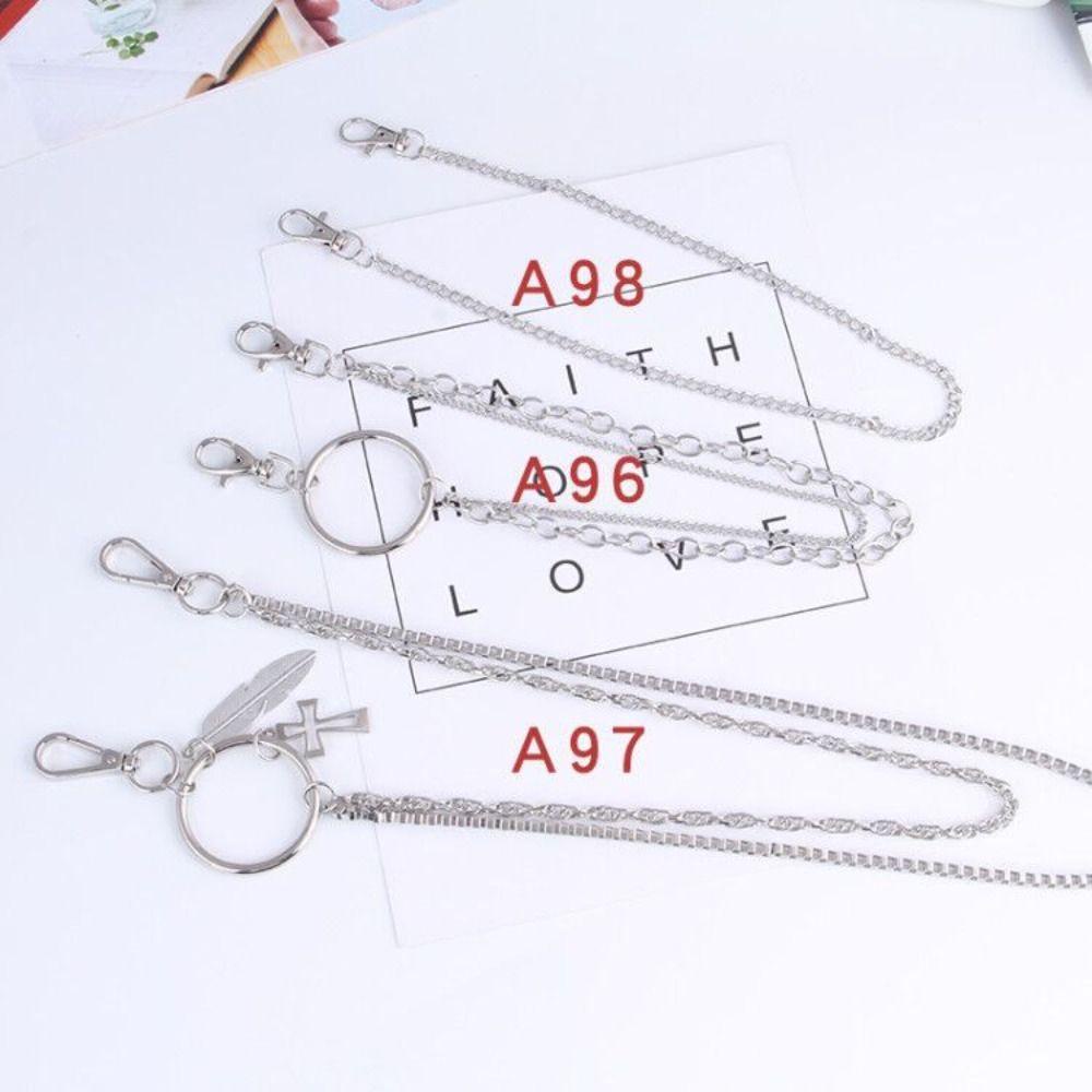 Cactu dây treo, dây chuyền quần hợp kim đa năng punk, phụ kiện trang sức quần jean hip-hop bướm eo liên kết nam