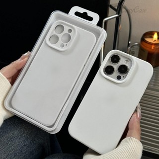 Màu sắc đơn giản xu hướng đơn giản vỏ điện thoại silicon lỏng cho iphone 14promax 13mini 12mini 11pro 14plus ốp lưng mềm chống rơi